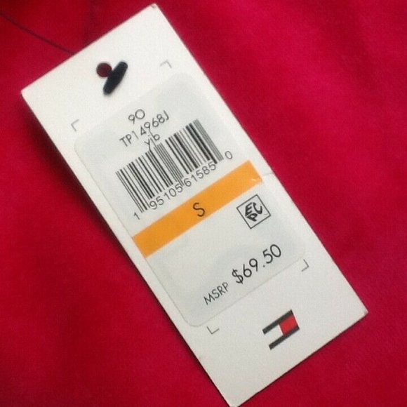 MAGENTA Tommy Hilfiger Sport Athleisure Velour Zip Up Jacket Contrast Logo Tape - Picture 6 of 6